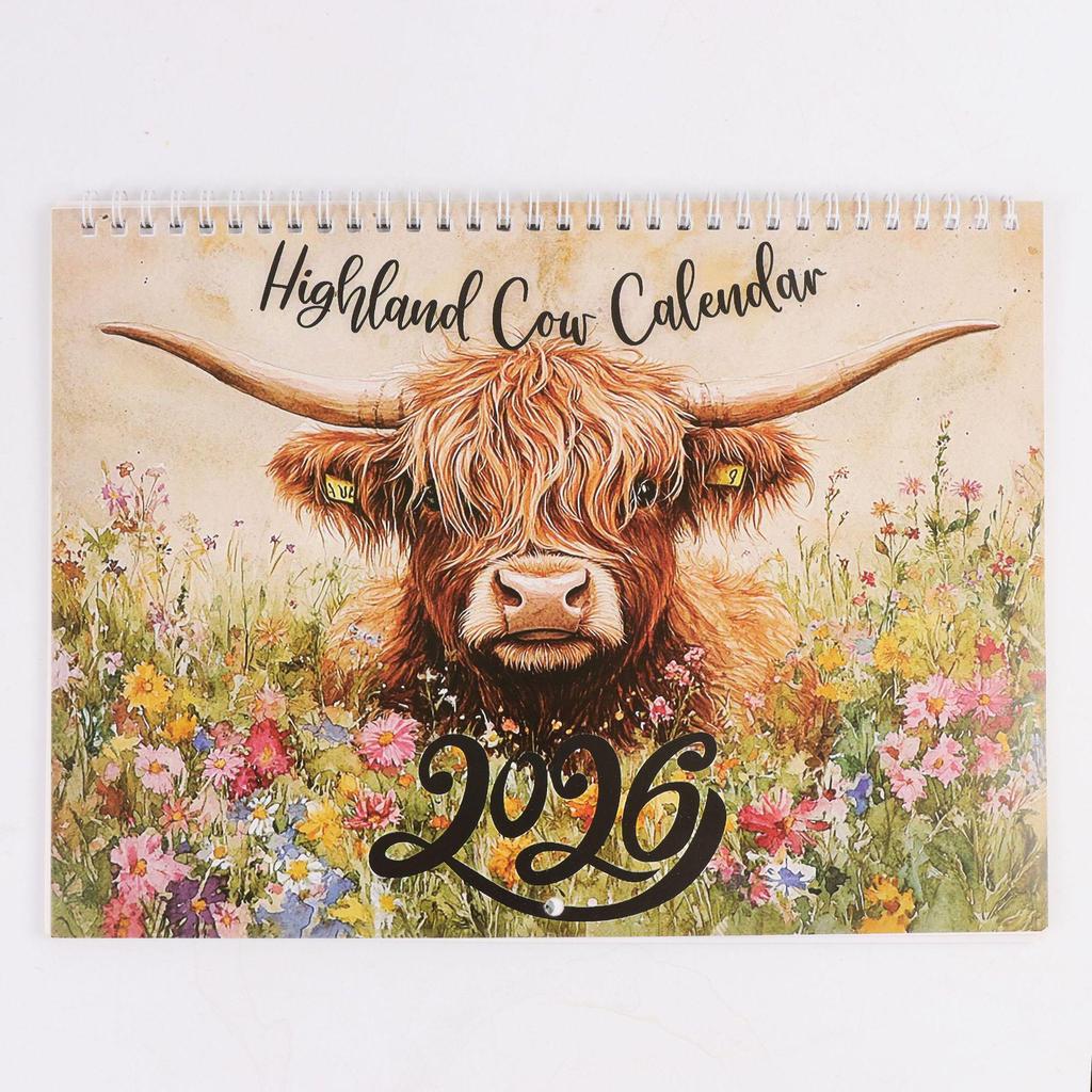 2026 New Wall Calendar Collection: Stapled Decor & Hanging Ornament