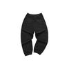 FILA Fusion Workwear Mid-Rise Drawstring Fashion Cuffed Casual Knit Sports Pants Men bottoms Black T11M413603F-BK