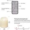 12 Pack Remote Candle LED Lamp LED Flameless Candles Lights Flickering Timer Tea Lights Easter Home Decor Charging or Battery
