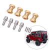 4pcs 18mm Wheel Spacers Fit for Scx10 1Celsius10 RC Crawler Car Brass Wheel Hubs Extension Drive Adapter
