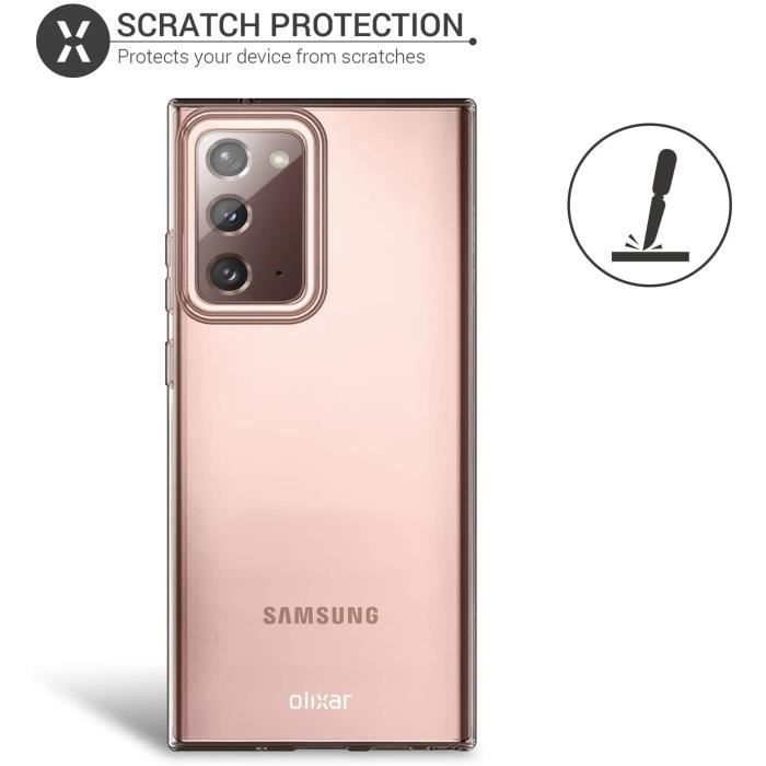 Case for Samsung Galaxy Note 20 Transparent Gel Silicone TPU Soft Ultra Thin Slim Protection Compatible Wireless Charging Case