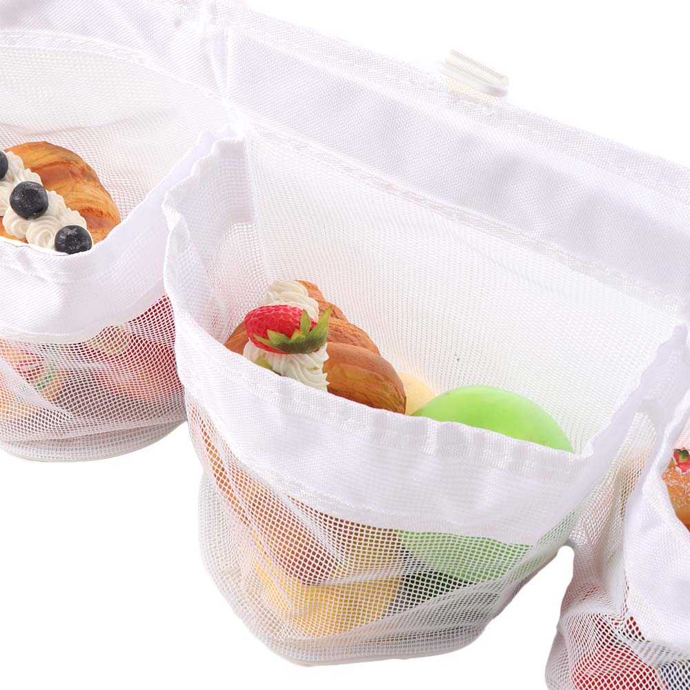 Quick Drying Bath Toy Organizer Wall Mounted Mesh Bag Children's Toy Storage Bag for Bathroom