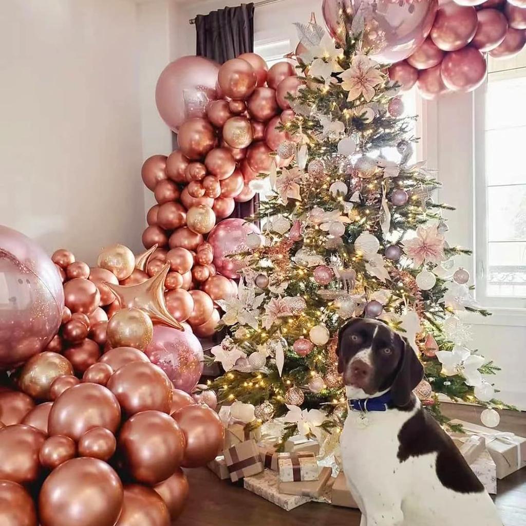 Metallic Balloon Set Birthday Party Decoration Wedding Baby Shower Party Prop Arrangement Internet Famous Metal Balloons
