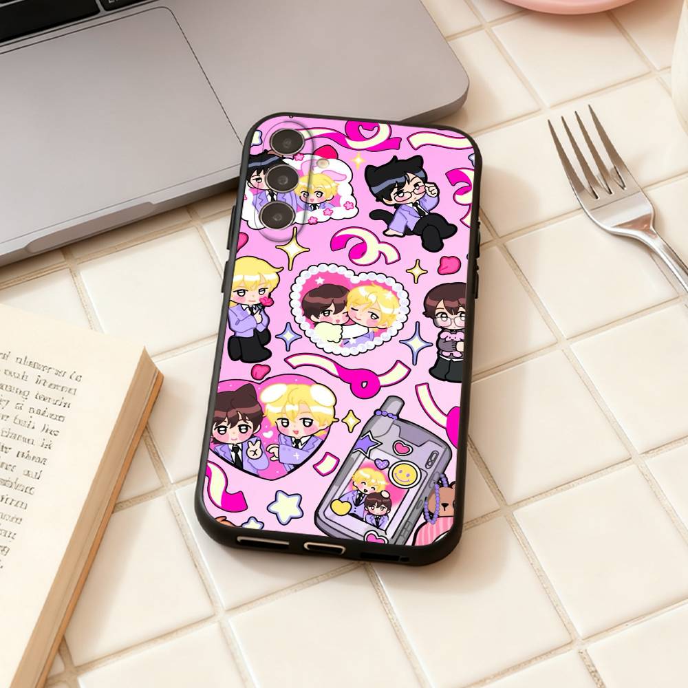 O-Ouran High School Anime Host C-Club Handyhülle Für Samsung Galaxy A73,A72,A71,A70,A53,A52,A51,Andere Weiche Schwarze Hülle