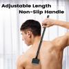 Men Ryggbarbermaskin Justerbart Langt Håndtak Bade Dusj Rygg Hårtrimmer Ergonomisk Manuell Våt Tørr Kroppshårfjerner Verktøy