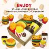 Jumbo Squishy Hamburger Set 6 Pieces Fluffy Honey Interior Big Squishy Squishy