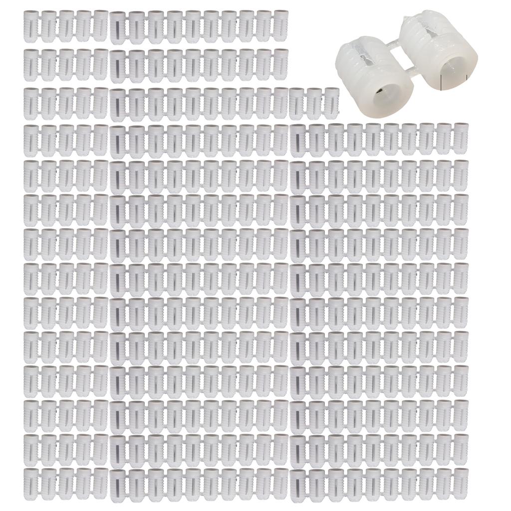 900Pieces Practical 5mm Diameter White Plastic Expansion Dowels Ideal for Home and Professional Construction Use