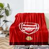 Coperta stampata a tema Arsenal Football Club - Perfetta per divano, letto, viaggi e uso all'aperto | Lavabile in lavatrice, accogliente e resistente.