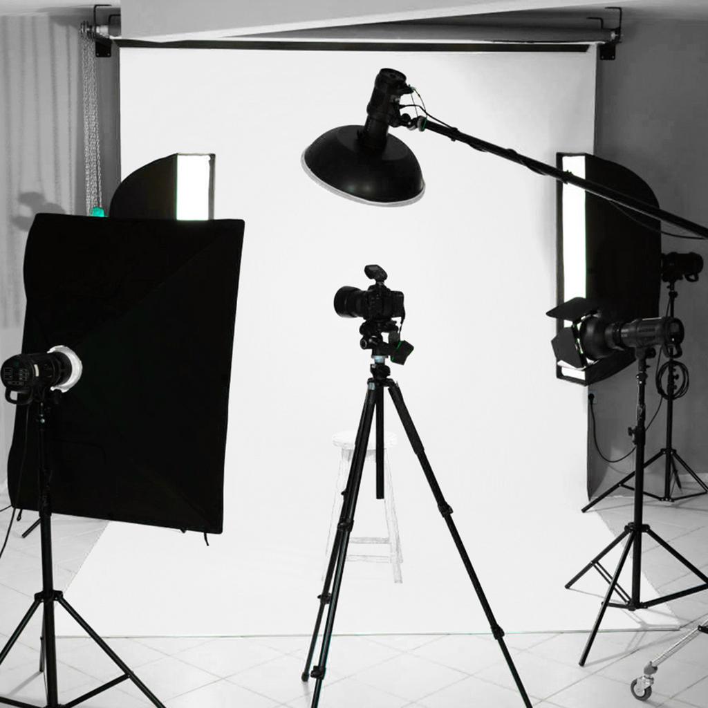 Hintergrundplatte aus mattiertem PVC für Fotografie, Fotohintergrund, Zubehör, 120 x 60 cm, weiß
