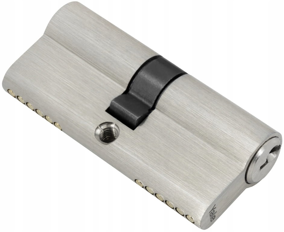 Satin cylinder lock insert 3040 mm 3 keys