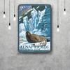kenai fjords national park Decor Poster Vintage Tin Sign Metal Sign Decorative Plaque for Pub Bar Man Cave Club Wall Decoration