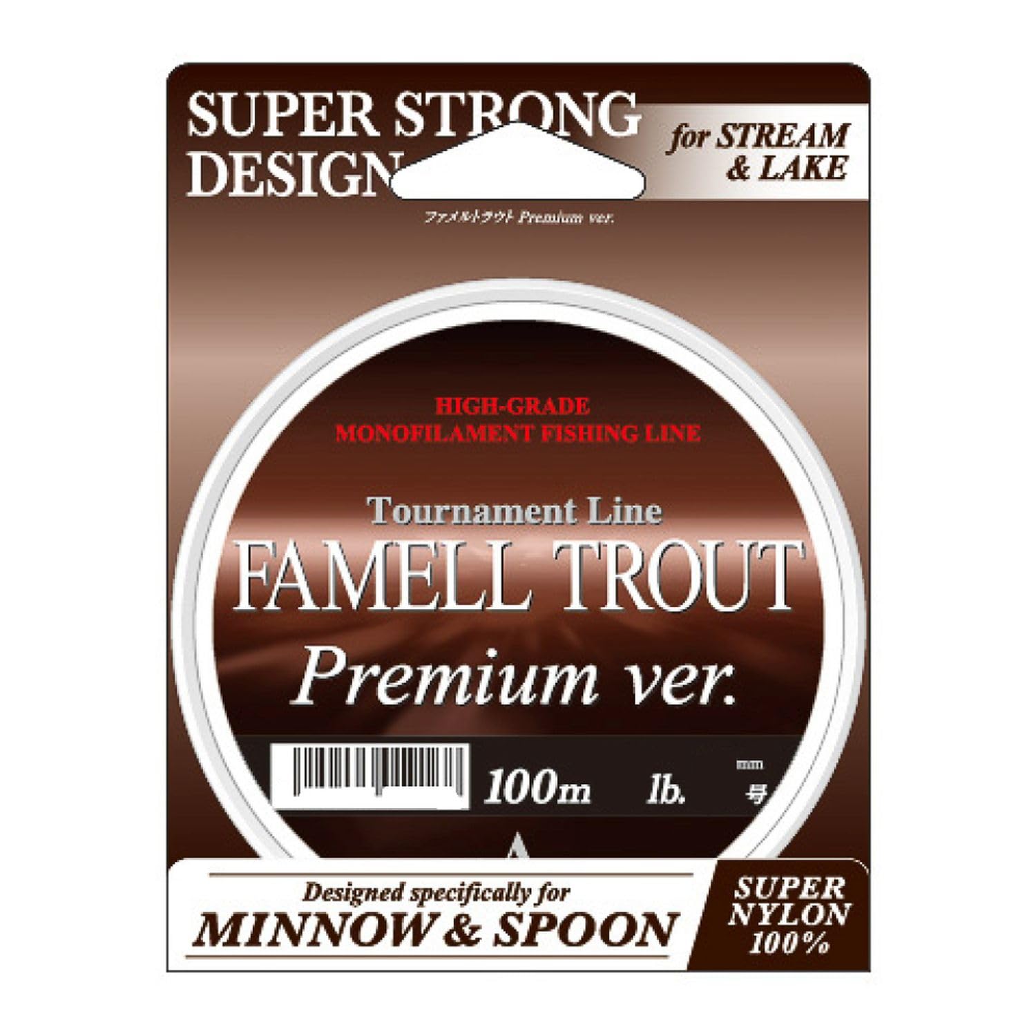 

Yamatoyo Tegusu Famel Trout Premium Version 100м Титаново-коричневый 0.9