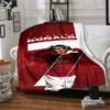 Soccer Player Action Blankets Flannel Printed Breathable Warm Throw Blanket for Home Office Bedspreads 0708a147
