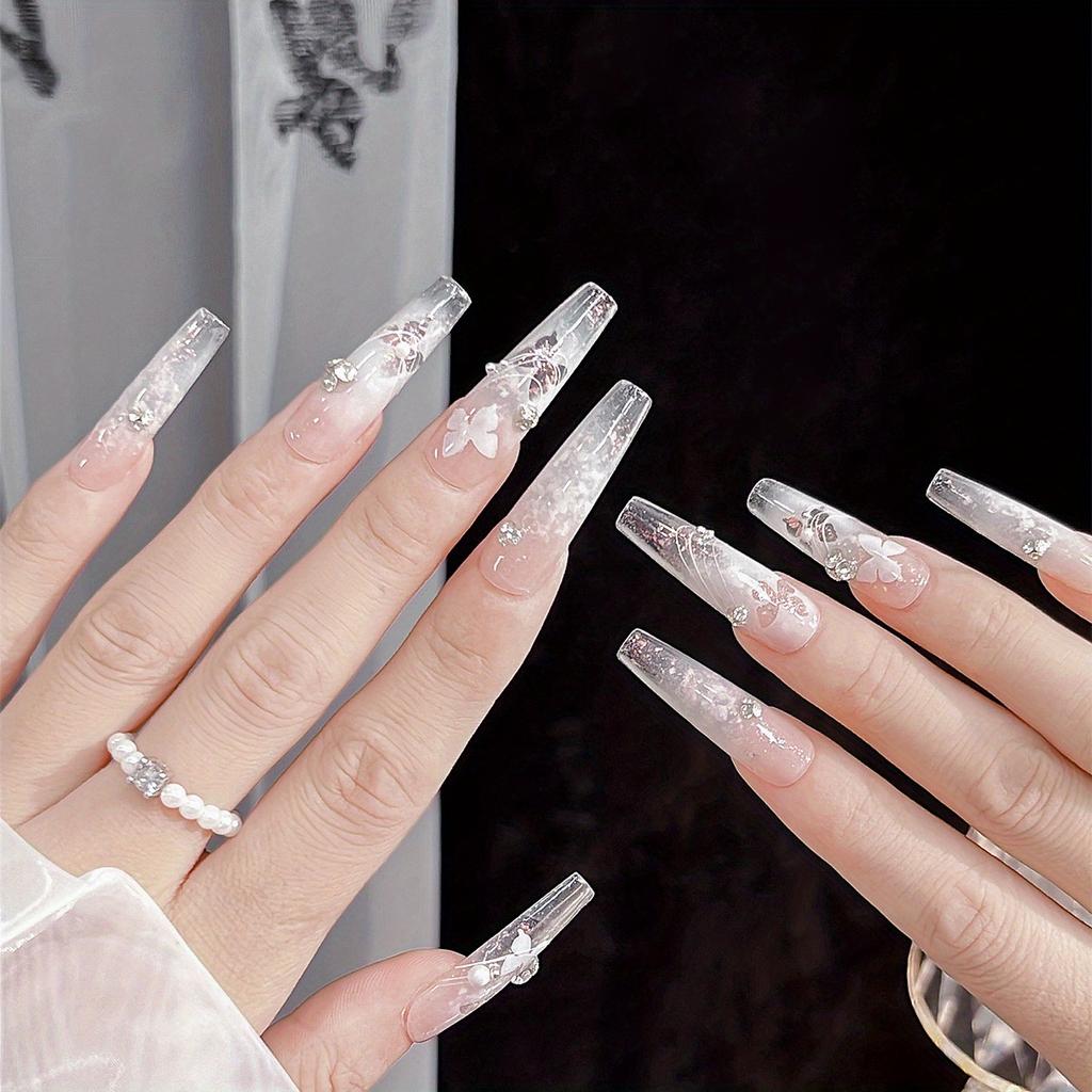 1pc Hollow Bow Cloud Moon Adhesive Nail Aid Sticker Gift for Friends