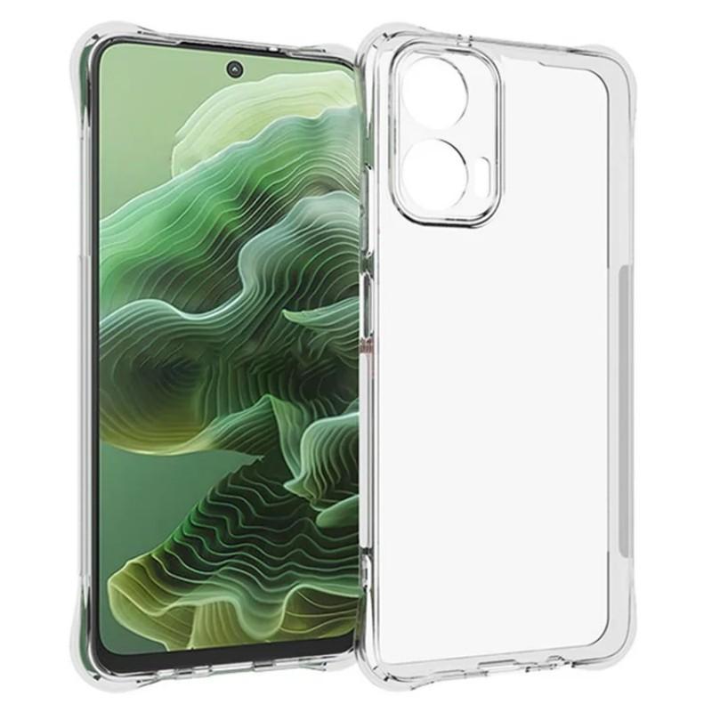 For Motorola Moto G35 5G Clear TPU Case WANLONFENG TM Series 2.0mm Phone Back Cover