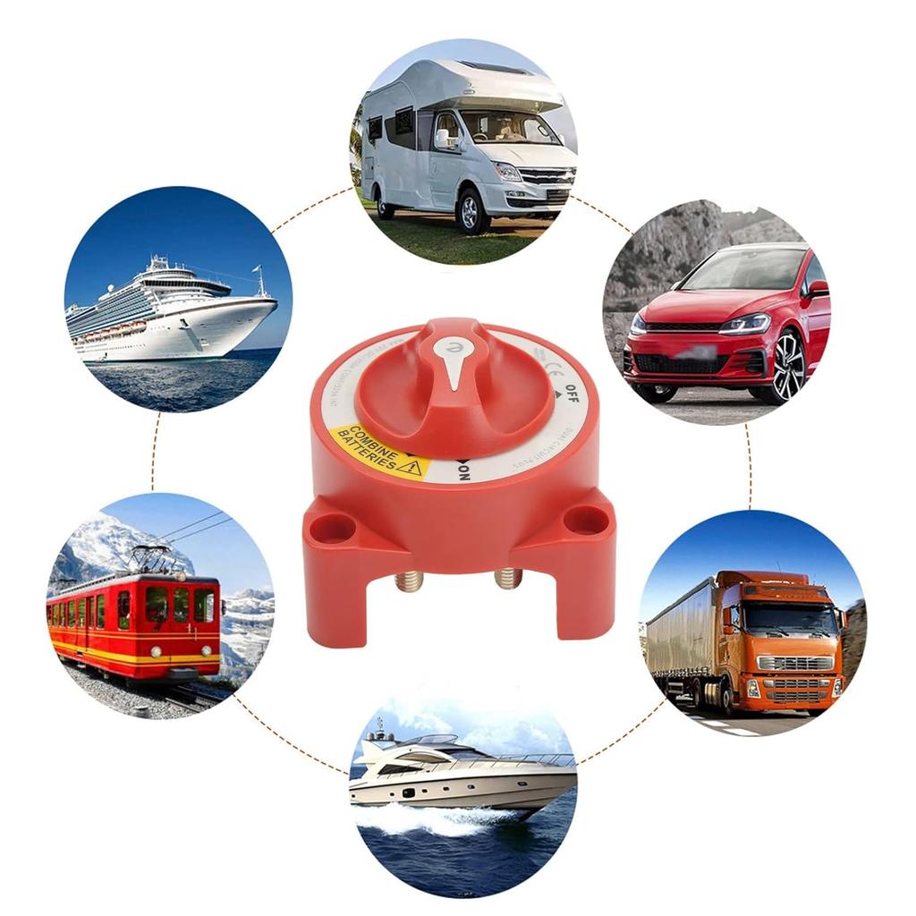 Blue Sea Systems 5511e Battery Switch Dual Circuit Plus 32V DC 350A, ON/OFF/Combine for Marine Boat RV Truck Car