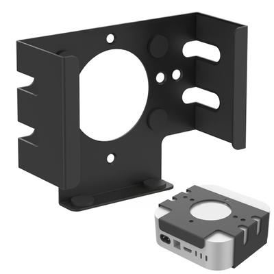 Mini Desktop Computer Metal Mount Heavy Duty Anti-Slip Behind Monitor Under-Desk Mini Computer Holder Stand PC Accessories