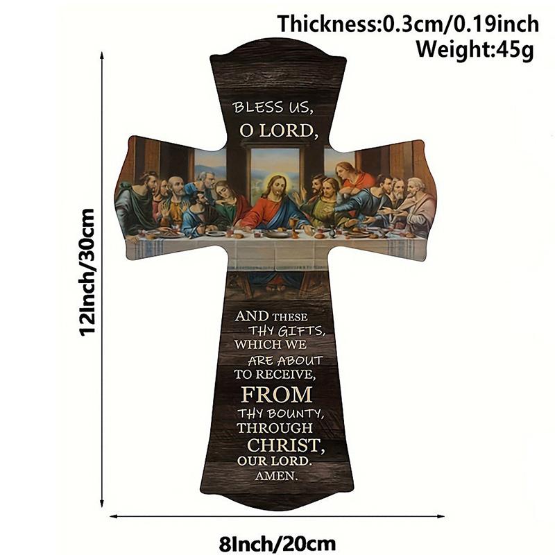 Easter Festival Famous Painting Last Supper Digital Oil Painting Cross Church Wall Hanging Decoration