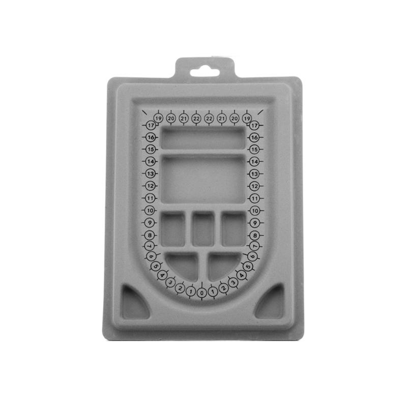 

Регулируемый лоток для бисера для изготовления ожерелий и браслетов, пластиковый инструмент для изготовления ювелирных изделий с надежными пазами