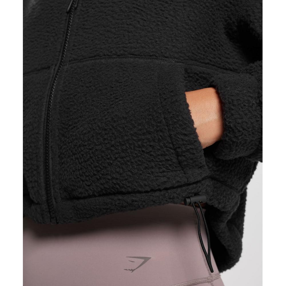 Gymshark Elevate Fleece Midi Jacket Black B5a7t Bb2j