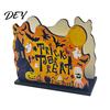 Wooden Paper Towel Dispenser Halloween Napkin Holder, Ghost Pumpkin Decorative Tabletop Tissue Dispenser, Spooky Party Accessories Storage Organizer