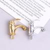 1/2/4/12PCS 1:12 Miniature Metal/Plastics Water Tap Faucet Dollhouse Kitchen Bathroom Accessories Dollhouse Miniature Faucet Toy