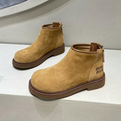 Plateau Wildleder Damen Stiefeletten Schneestiefel Mode Mittelhohe Absätze Schuhe Frau Winter 2025 Trend Marke Klassisch Lauf Sport Zapatos Mujer