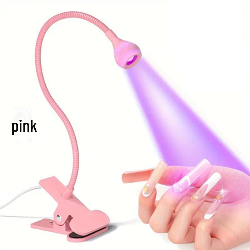 Creative UV LED Gooseneck Nail Art Beauty Desk Lamp with Clip