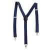 Men's Multi-Color Elastic Suspenders with 3 Clips - Ideal for Suits and Work Pants