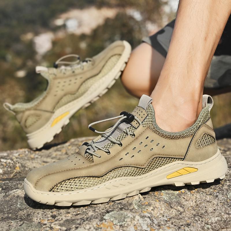 38-46 Summer Men's Large-size Breathable Outdoor Walking Casual Shoes Hiking Shoes Sneakers