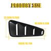 For 2005 06 07- 2014 Ford Painted Mustang Coupe Window Louvers Scoop Cover Vent