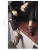 Herrenschuhe im britischen Stil Schwarz/Braun Leder - Herbstmode, Formell/Freizeit, Leichtgewicht, Höhenerhöhend