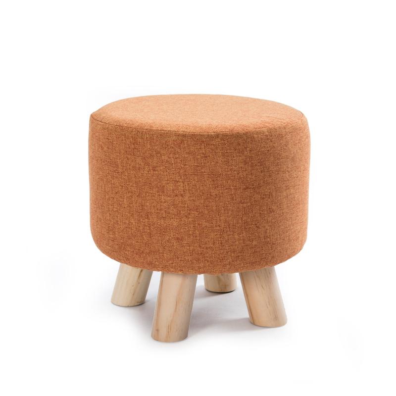 1Pc Elastic Ottoman Cover Solid Color Fabric Stool Covers Square Footrest Covers All-Inclusive Anti Slip Footstool Slipcovers