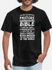 Funny Graphic T-Shirt for Men - Crew Neck, Regular Fit, Machine Washable, Summer Casual Wear for Pastors with a Sense of Humor