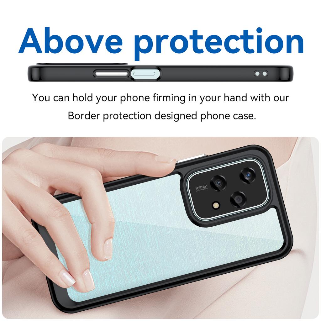 For Honor 200 Lite Case Colorful Frame TPU+Acrylic Clear Back Phone Cover