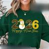 Happy New Year 2026 Cheers Design for T-shirts Digital Download Autumn and Winter Thermal Hoodie Long Sleeve Adult Pullover