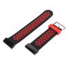 Sport Strap 2 Color Breathable Silicone Bands Adjustable Replacement Wrist Band for Garmin Fenix 7X 6X 5X Black Red