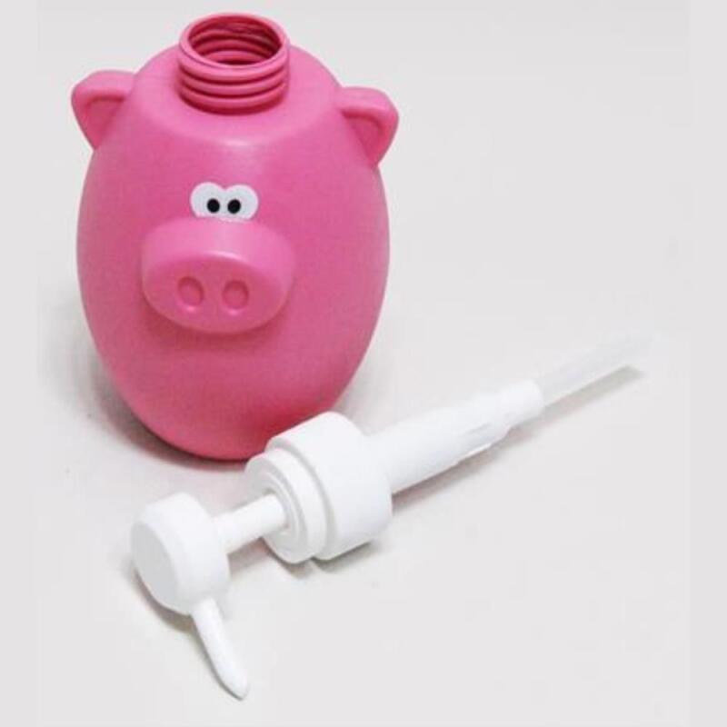 

Pink Pig Shampoo Bottle, Kitchen Detergent Dispenser, Bathroom Organizer [WB64CFF]