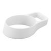 Jitsugyo Silicone Water Bottle Holder Handle Type White W6.1 X D9.2 X H2cm Tower Bottle Holder with Handle Portable Dishwasher Safe 10880