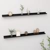 Day and Night - Day and Night Wall Shelves 2 Units Black 115x9x3 Cm