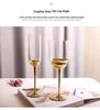 Stylish European High-Stem Electroplated Crystal Wine Glass