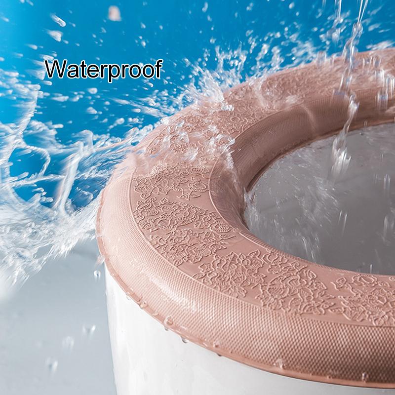 1Pc Toilet Seat Mat Soft Handheld Lift Washable EVA Universal Closestool Cushion Waterproof Four Seasons Thickened Bathroom