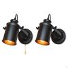 Black Industrial Wall Sconce Retro Downlight Mount Light Fixture Lamp for Porch Bathroom