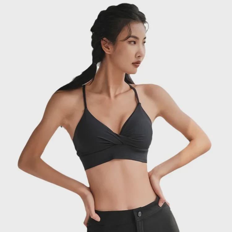Sport-BH für Damen: Ohne Bügel, Anti-Hänge-Effekt, Seitenstütze, Yoga-Weste, Formverbessernd für Laufen & Fitness