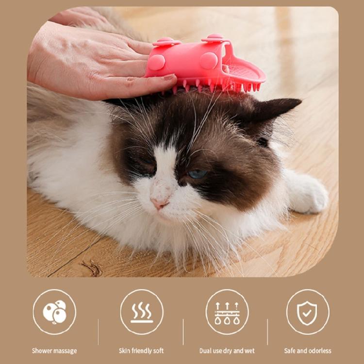 Cats Selfs Groomer for Pet Silicone Cats Grooming Massage Brush Cats Face Scratchers for Climbing Frame Table Legs