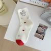 Women's Summer Thin Cartoon Personality Striped Polka Dot Collision Color Sweat Absorbing Breathable Socks