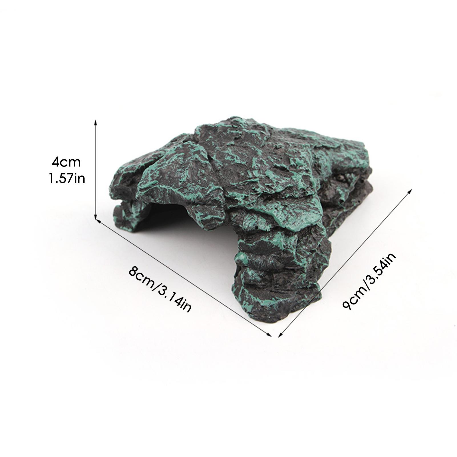 

Shelter Terrarium Hideout Caves Reptile Rock Hide Cave Simulation Realistic Safe Resin Rock Hideout for Terrarium Decoration