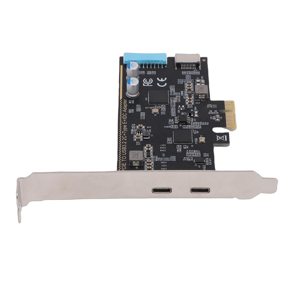 PCI Express Expansion Card Support for Windows XP 7 8 10 11 Vista 5Gbps PCIe to Double Type C Type E 19 Pin IDC Port