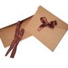 Retro Kraft Paper Envelope - Western Style Invitation with Bow Logo