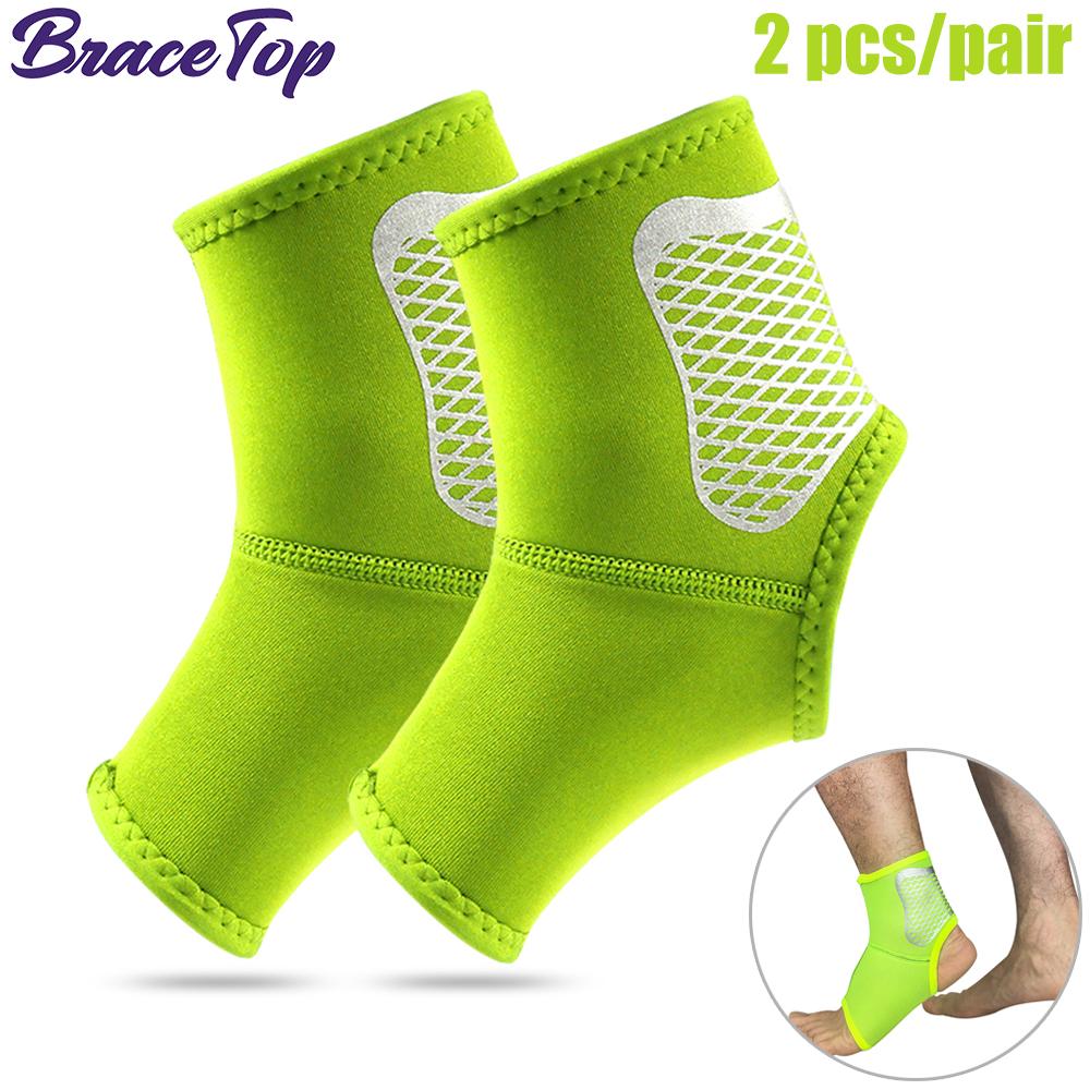 Bracetop Sports Ankle Support Brace Elastic High Protect Guard Band for Men Women Running Basketball Fitness